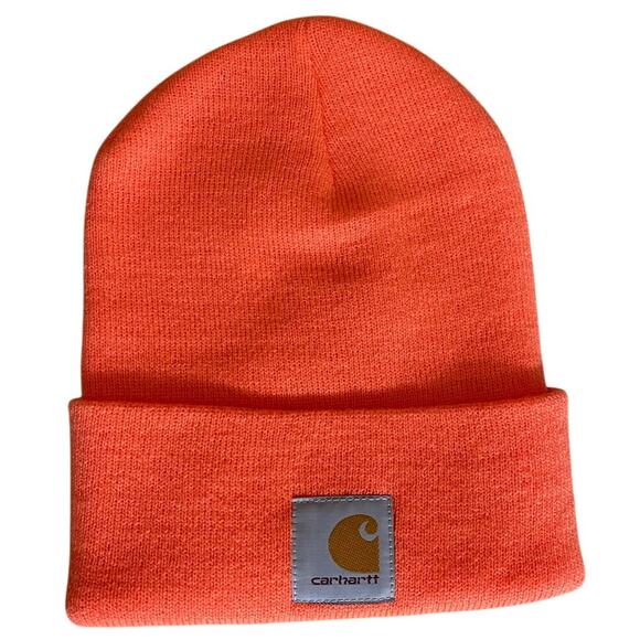 Carhartt Men's Knit Beanie OS Orange Tan NEW - Picture 1 of 4